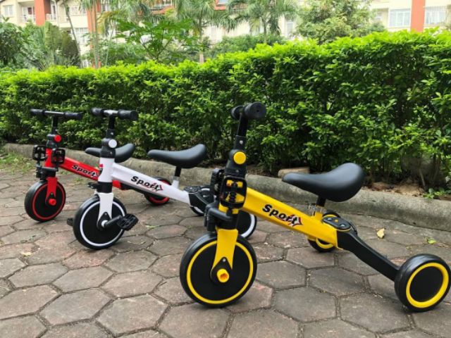 Xe đạp 3 bánh kết hợp xe thăng bằng xe chòi chân cho bé