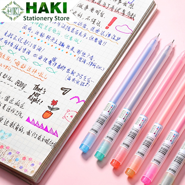 Bút gel Resun ngòi 0.5mm viết calligraphy HAKI tiêu đề sổ tay bullet journal nhiều màu cao cấp B45