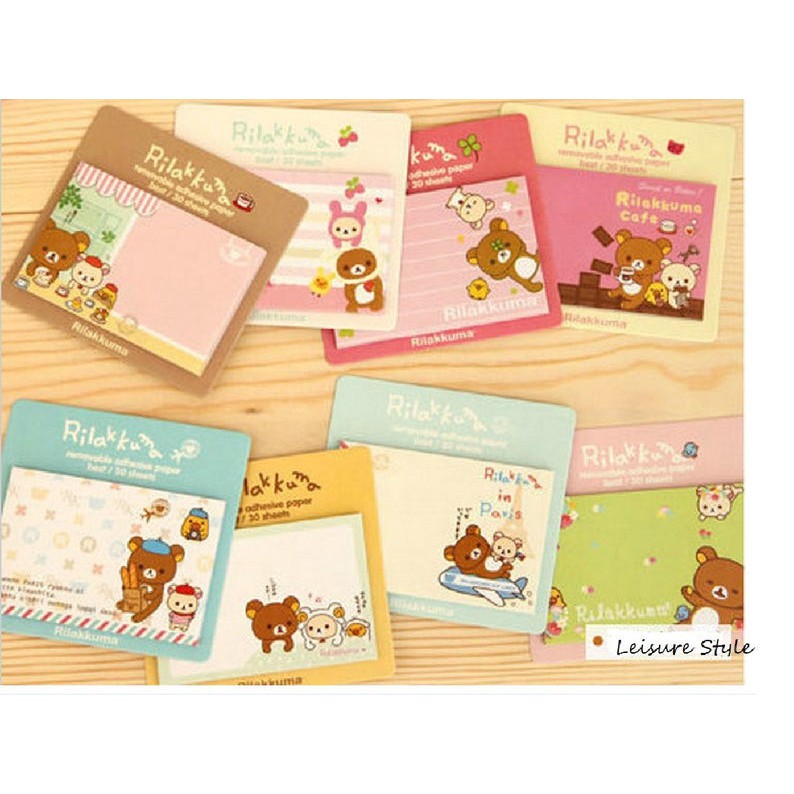 N38 sổ note chữ nhật hình rilakkuma ,hình cô gái động vật dễ thương