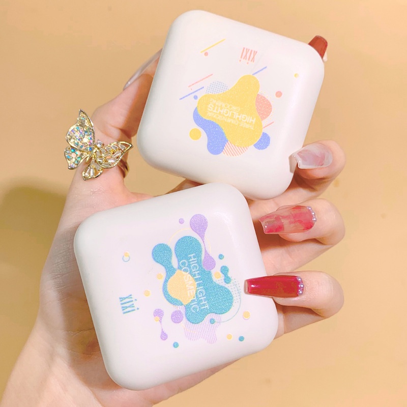 Bảng phấn bắt sáng XIXI 4 màu tông nhũ kim tuyến trang điểm mặt | BigBuy360 - bigbuy360.vn