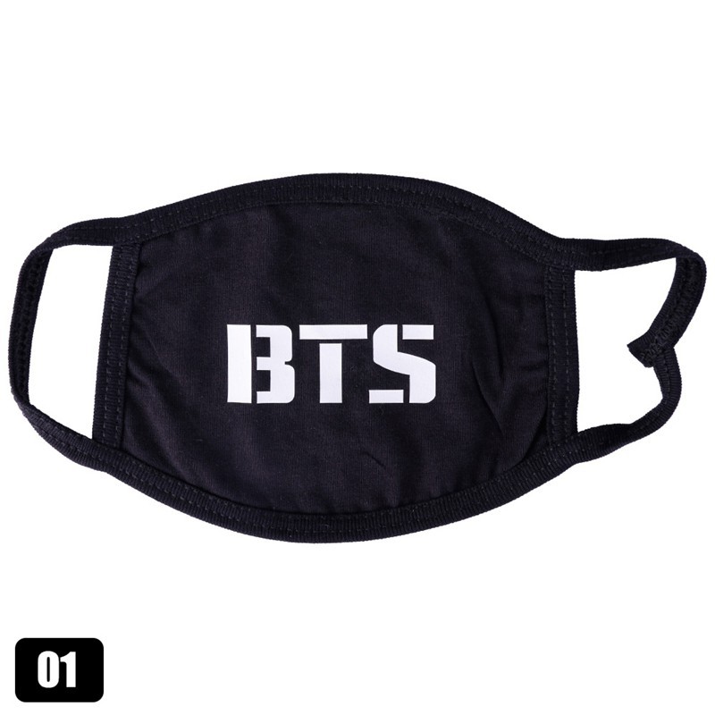 Khẩu trang in tên các thành viên nhóm nhạc KPOP BTS cho người hâm mộ | BigBuy360 - bigbuy360.vn