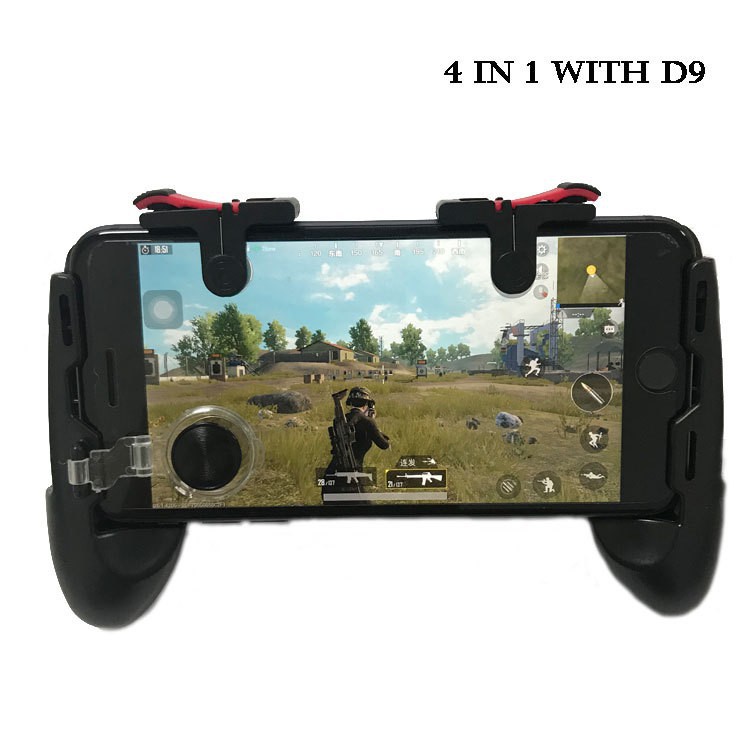 Tay cầm chơi game điện thoại chơi Liên quân - nút bấm PUBG mobile kèm joystick - jl01