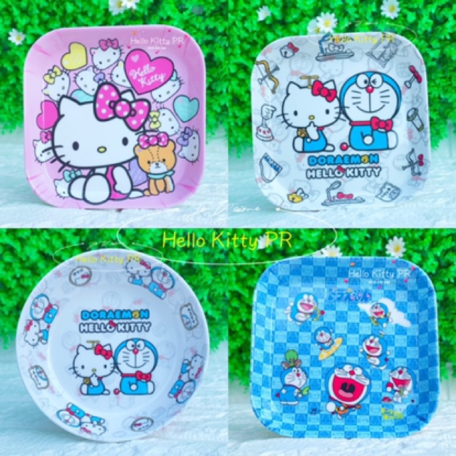 Dĩa vuông Hello Kitty - Doremon Doraemon
