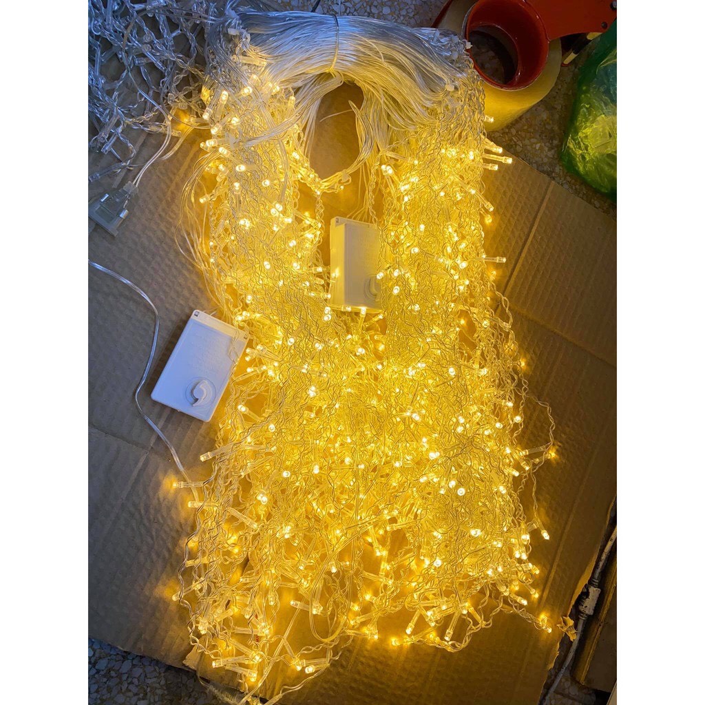 Dây Đèn Led Mành Thả Trang Trí ⚡𝗖𝗵𝗼̂́𝗻𝗴 𝗡𝘂̛𝗼̛́𝗰⚡ Dài 5,5 mét - 25 Sợi Rủ Dài 0,8M-Trang Trí Quán Cafe, Trà Sữa Cực Xinh