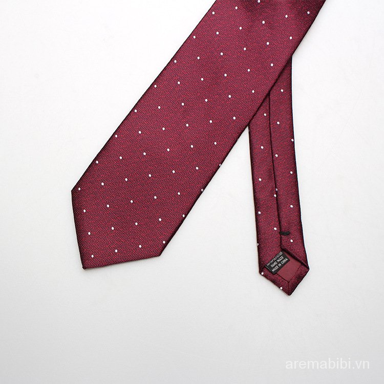 Cà vạt 8cm màu đỏ thời trang công sở lịch lãm cho nam giới