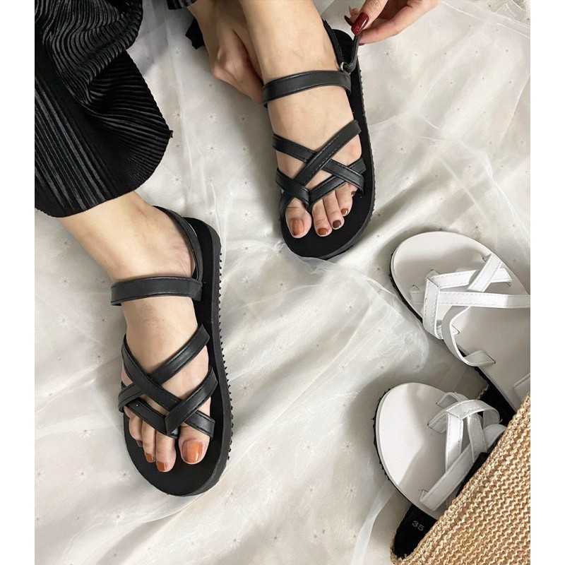 Sandal quai chéo ❤️HÀNG CANH SALE ❤️ Giày đi học, đi làm, công sở ❤️Sandal giá rẻ, cực bền