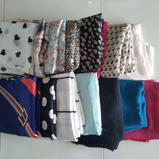 Set 1,3kg vải khúc tập may gồm von, lụa, thun...
