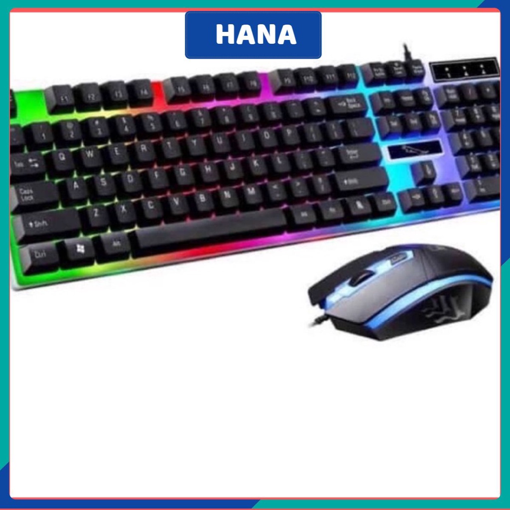 Bộ bàn phím chuột giả cơ led Gaming có dây cổng usb chuyên Game cho pc máy tính laptop gõ siêu nhanh