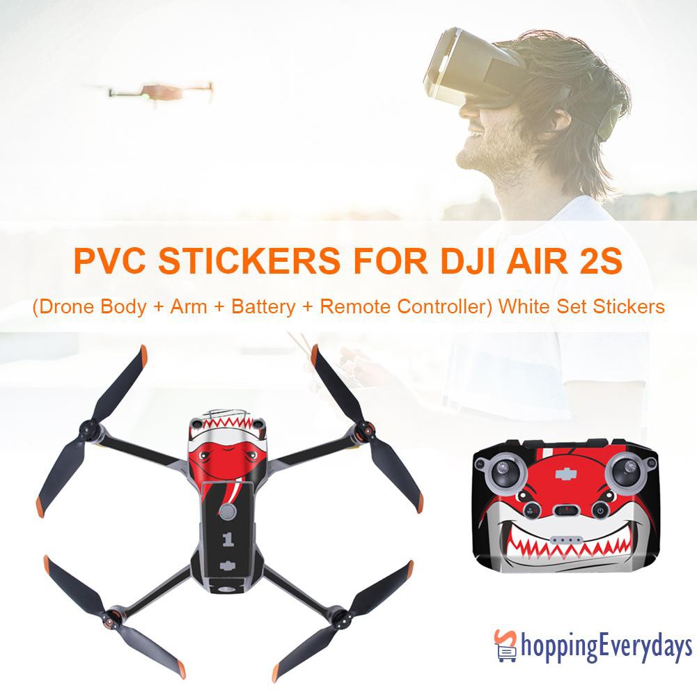 【sv】 Drone Remote Control Skin Film Stickers Protective Cover for DJI Air 2S