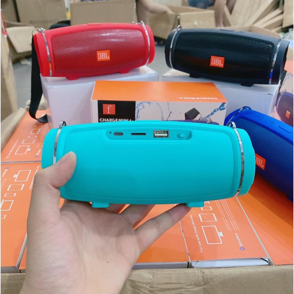 Loa Bluetooth JBL charge 4+ mini vỏ nhôm Bass mạnh, âm thanh trong công suất 20W Pin 3- 4h có dây đeo