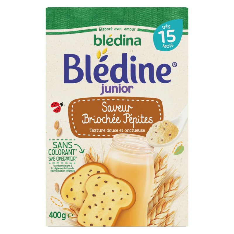 Bột pha sữa Bledine Pháp, bột lắc sữa Bledina ăn dặm cho bé 400g-12M+