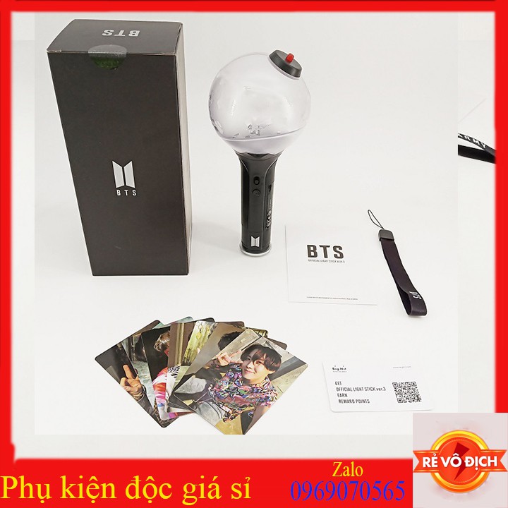 Lightstick ARMY BTS Bomb Ver 3 đổi màu Có Kết Nối Bluetooth