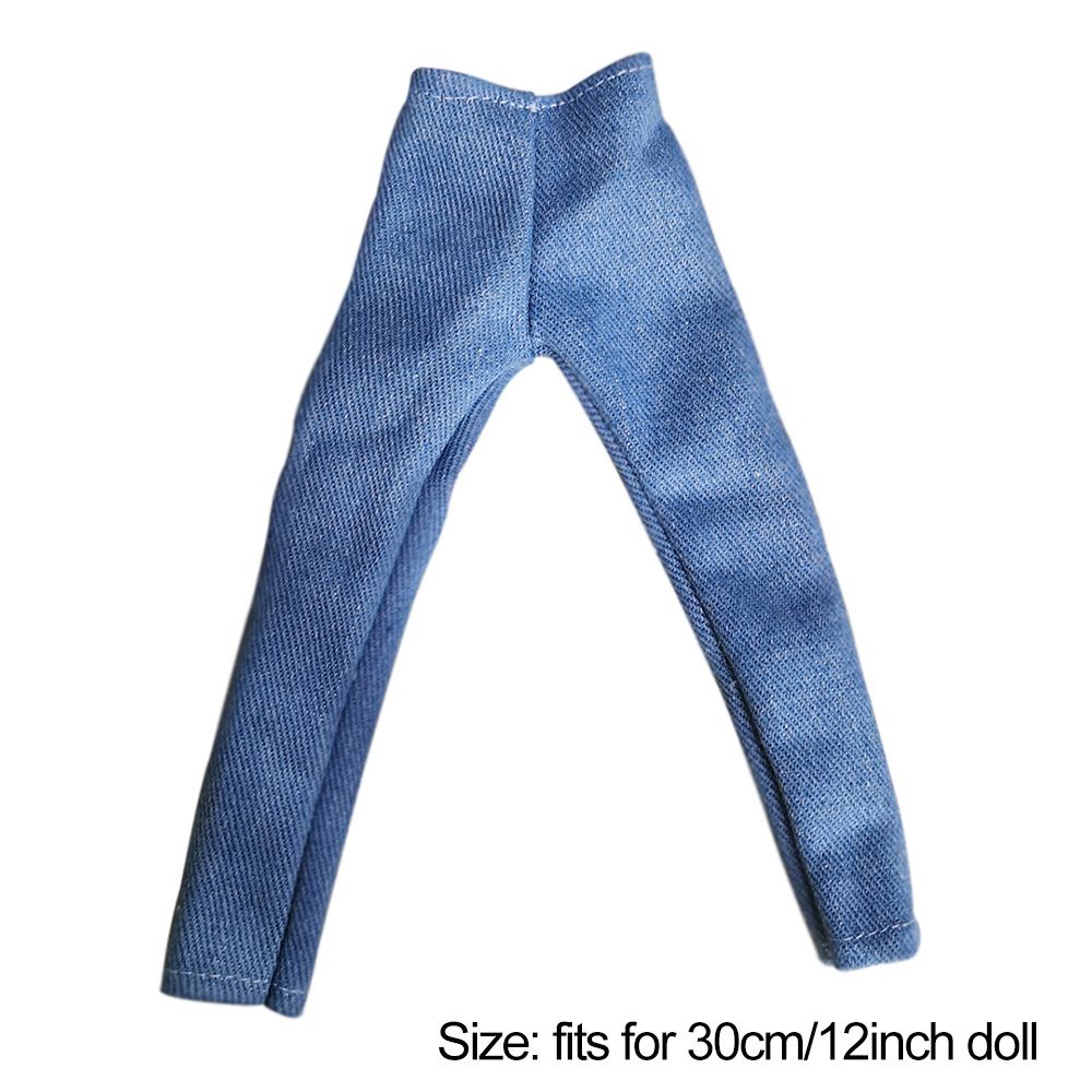 Quần jeans mini chất lượng cao cho búp bê tỉ lệ 1:6