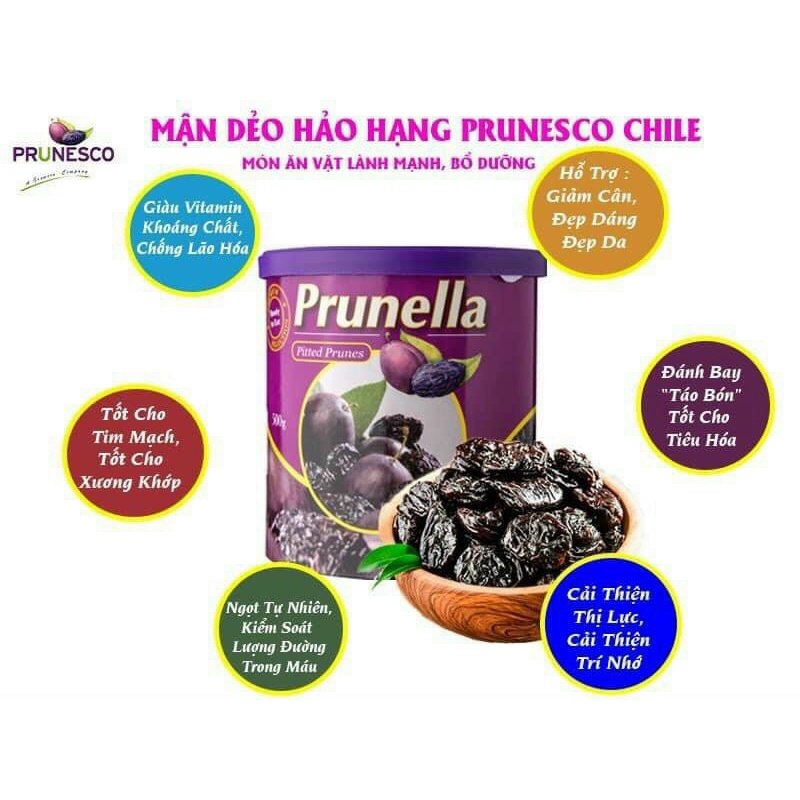 MẬN DẺO Prunella Chile(500g)