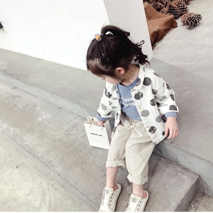 Áo khoác phong cách Nhật Bản và Hàn Quốc mới cho bé gái