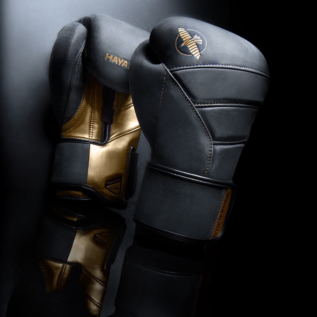 Găng tay Boxing Hayabusa T3 LX chính hãng - Obsidian/Gold