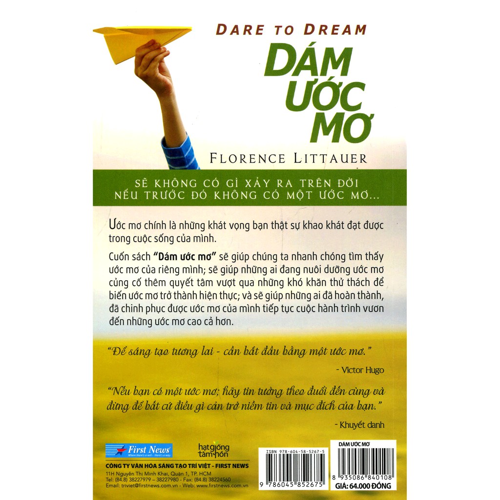 Sách - Dare To Dream - Dám Ước Mơ Tặng Post Card Danh Ngôn