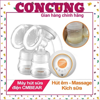 Máy hút sữa điện đôi cmbear 9 cấp độ hút có matxa không đau rát - ️bảo hành chính hãng