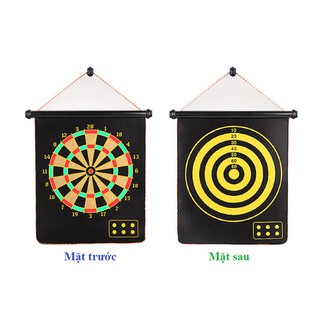 Bảng phóng phi tiêu nam châm 12 inches, kèm 04 phi tiêu (40x32cm)