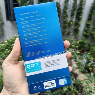 Miếng dán màn hình gor samsung s21/ s21 plus cảm ứng nhạy, chống trầy xước, 5h hạn chế vân tay - hãng gor
