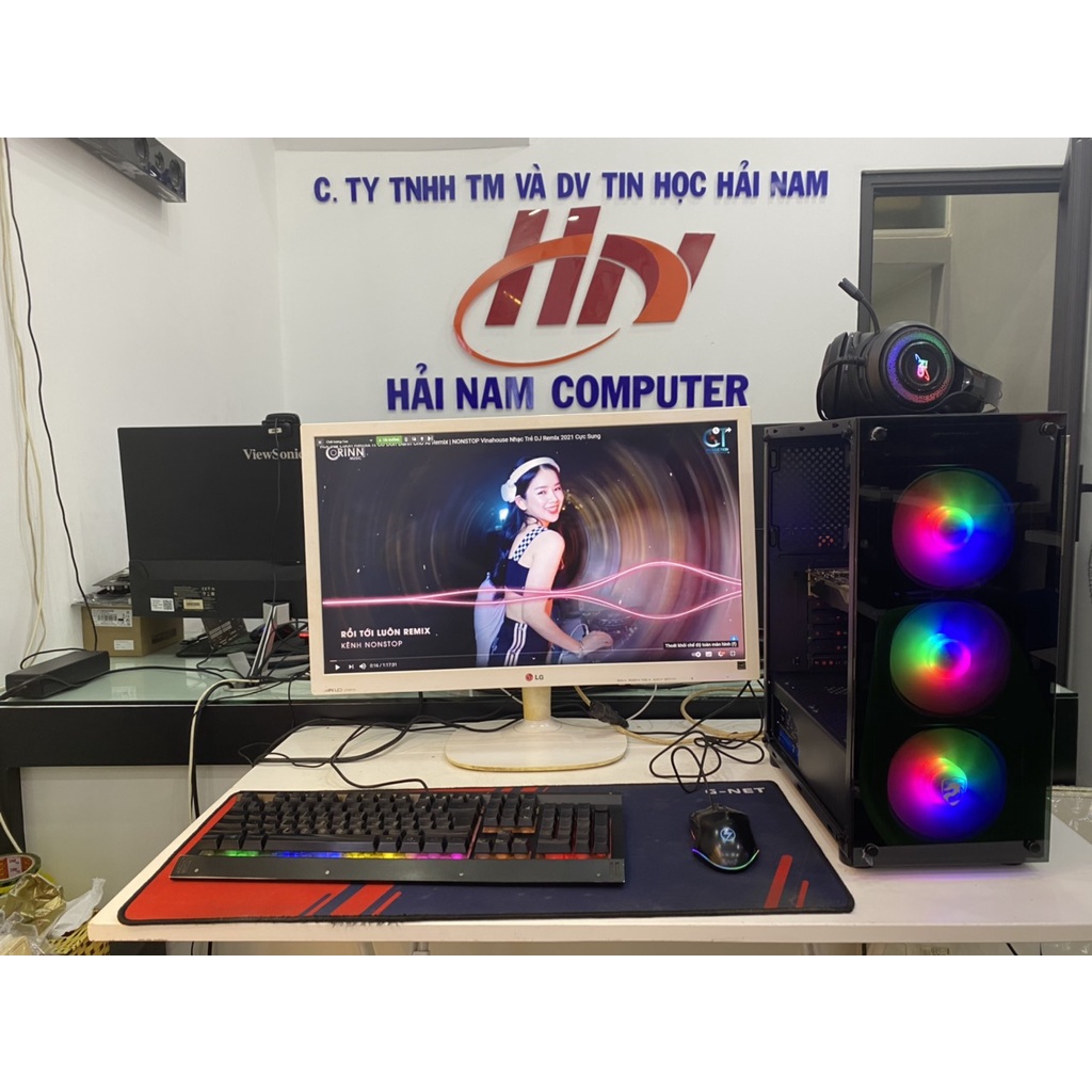 Bộ máy tính chơi game PUBG kèm màn 27inch