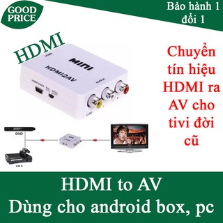 Bộ chuyển hdmi to av, hdmi sang av, hdmi ra av, hoặc av ra hdmi, av to hdmi