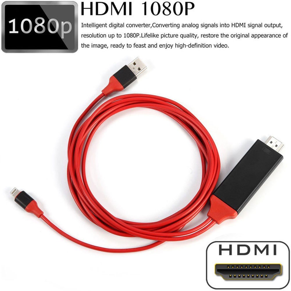 Cáp chuyển đổi HDMI 2m cho Ipad Pro Air Mini Iphone Lightning / Type-c / Micro