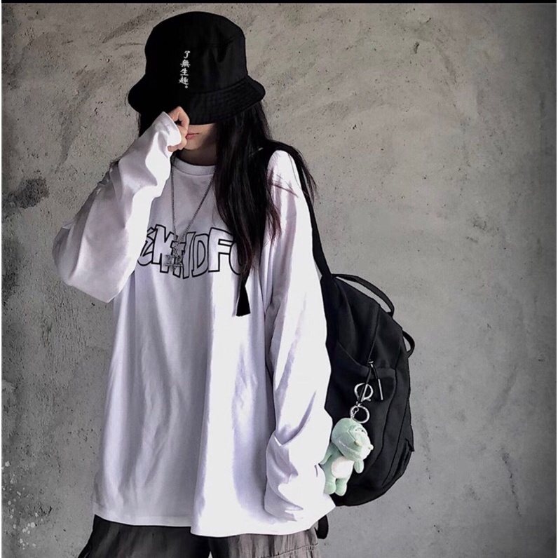 Áo 3D chữ PE in ngực tay dài TT11