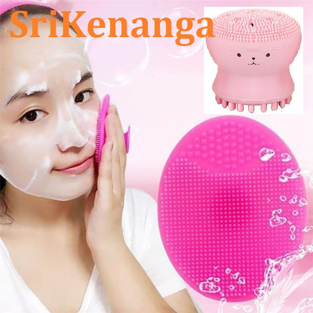 [Hàng mới về] Cọ rửa mặt bằng silicon mềm mại hình bạch tuộc đáng yêu | BigBuy360 - bigbuy360.vn