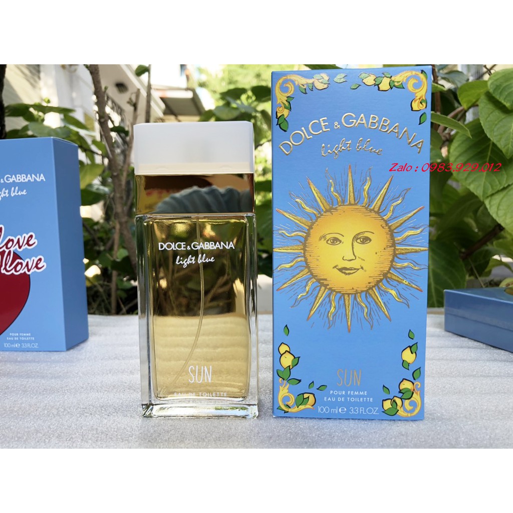 [D&G] Nước hoa Nữ Dolce & Gabbana Light Blue Sun (Mẫu thử)