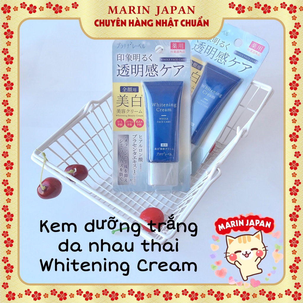 (Sale, Giá tốt) Kem dưỡng trắng da Whitening Cream nhau thai, collagen Nhật Bản