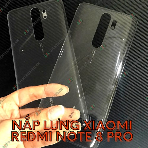 Nắp lưng Xiaomi Redmi Note 8 Pro xanh,đỏ,xám,trắng