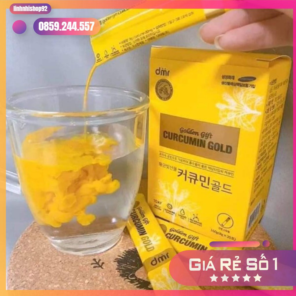 Nghệ Nano Curcumin Gold Hàn Quốc hộp 60 gói