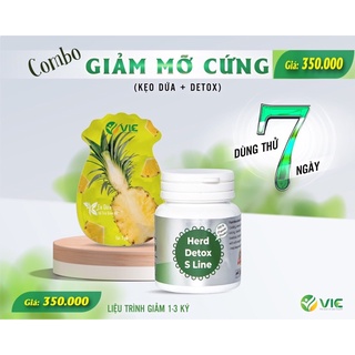 Combo Kẹo Dứa giảm cân và Detox 7 ngày