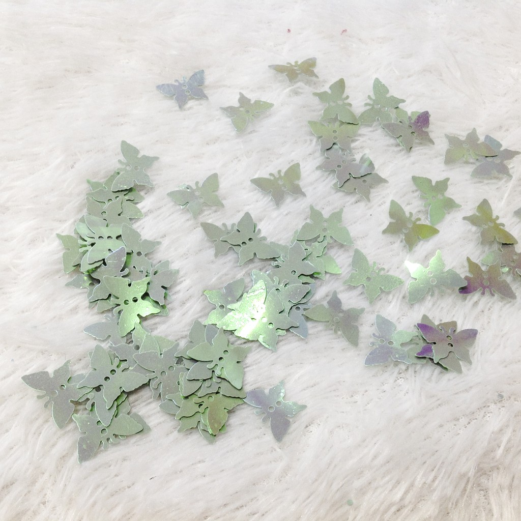 Kim sa hình bươm bướm lấp lánh kết áo trang trí thủ công dễ thương