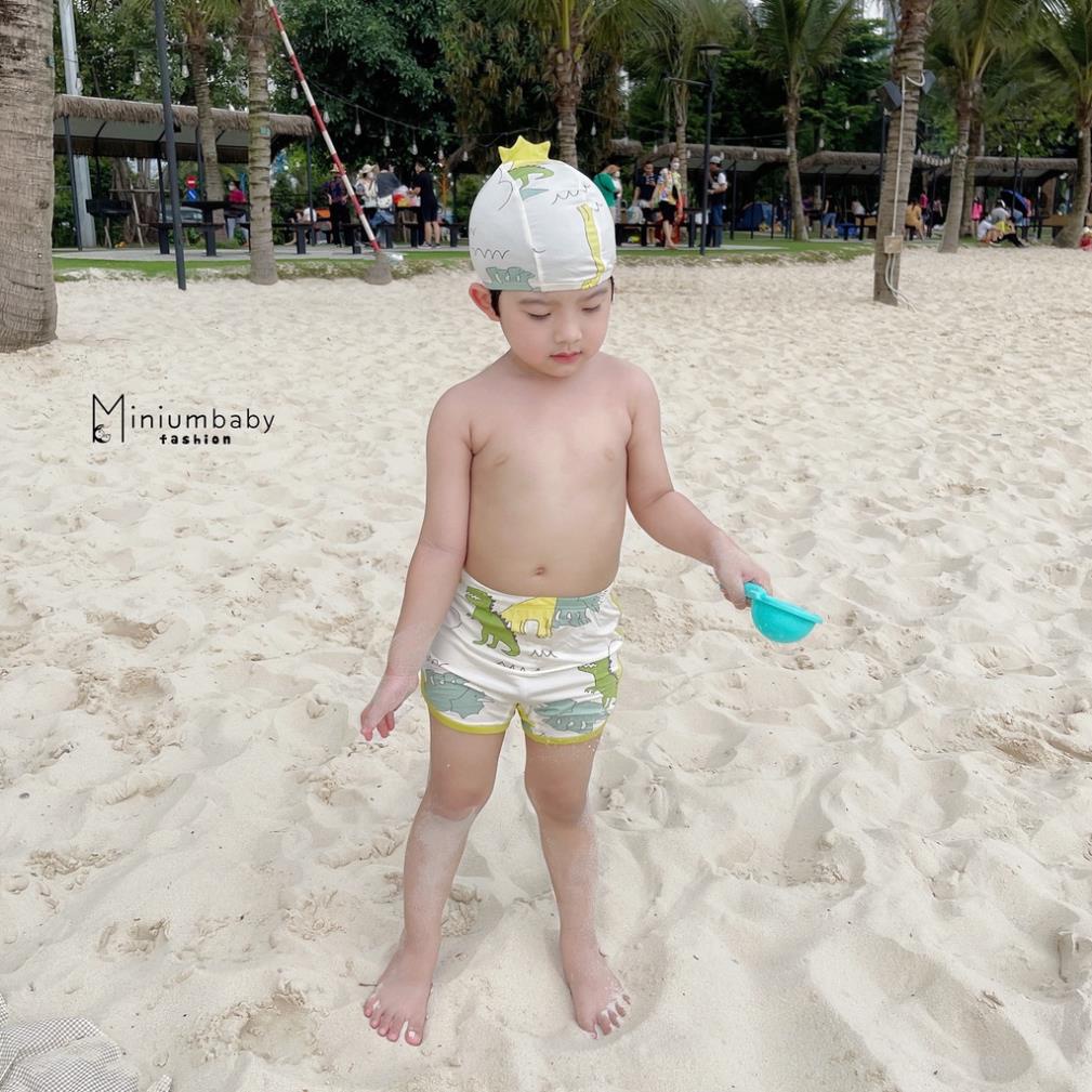 Bộ đồ bơi cho bé trai, bé gái từ 1-8 tuổi, bikini đi biển cho bé hình khủng long,cà rốt, thỏ dễ thương MiniumBaby-B1221
