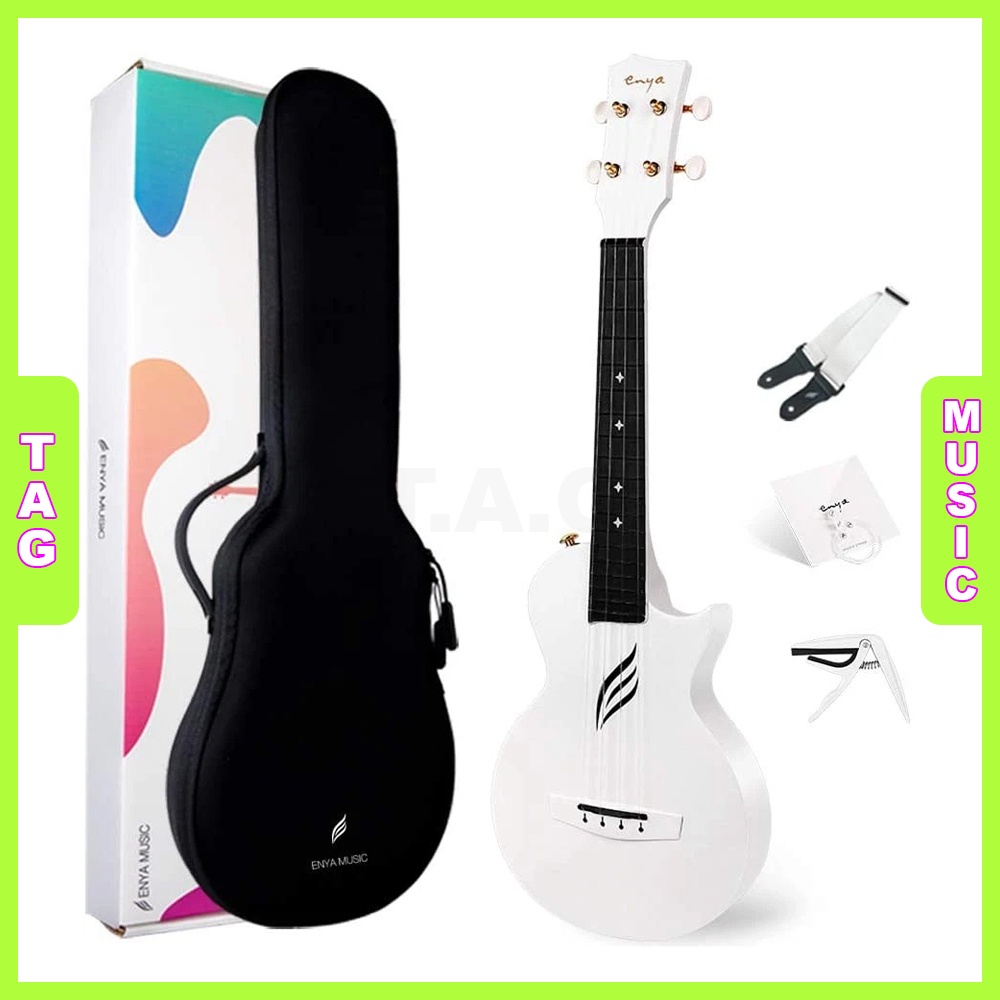 Đàn Ukulele Enya Nova U màu trắng chính hãng đầy đủ phụ kiện