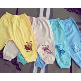 Combo 10 quần mềm đẹp 100% cotton Thái Hà Thịnh an toàn cho bé sơ sinh