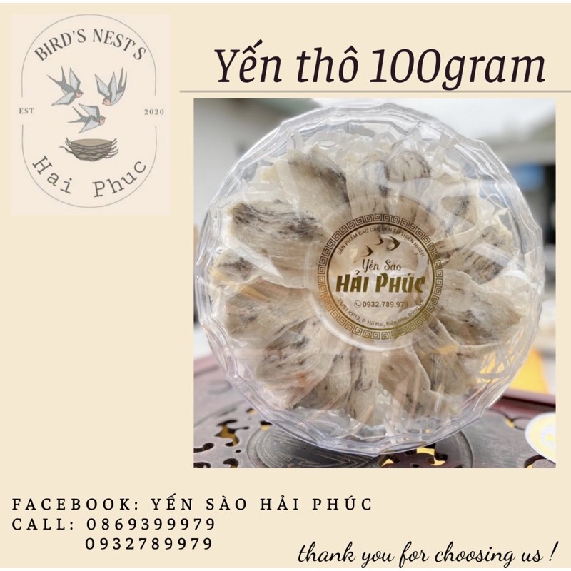 Yến Thô 100gram [GIÁ SỐC] BAO TEST YẾN. PHÁT HIỆN YẾN GIẢ ĐỀN 1 TỈ