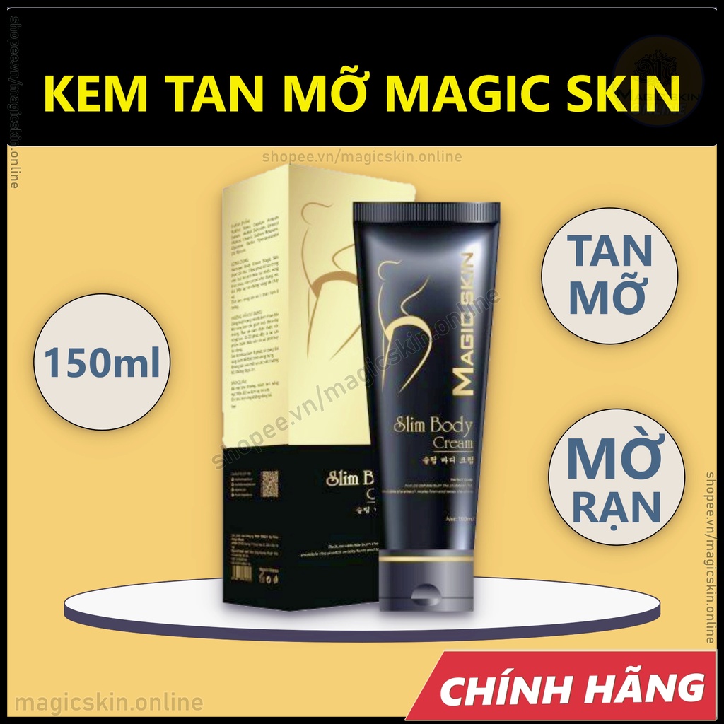 KEM TAN MỠ Slim Body Cream Magic Skin 👍 Gừng Quế ✔ CHÍNH HÃNG