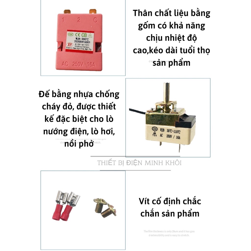 Rơ le nhiệt, chỉnh nhiệt độ nồi hơi,nồi phở,đun nước,rơ le điều chỉnh các loại