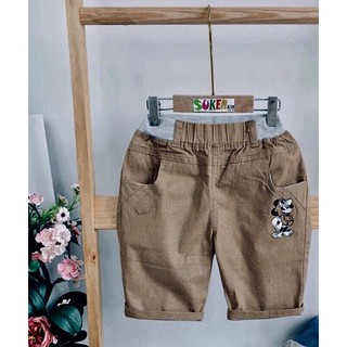 Quần kaki lửng bé trai size đại