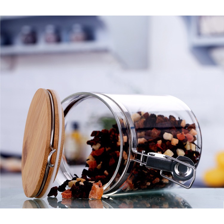 HŨ, BÌNH ĐỰNG TRÀ CÀ PHÊ BẰNG THỦY TINH CÓ NẮP SIẾT CAO SU SIÊU KHÍT