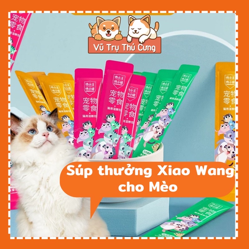 Súp thưởng cho mèo Xiao Wang 15g giá rẻ, Soup thưởng