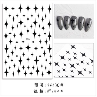 sticker 3d lấp lánh dán móng tay nail