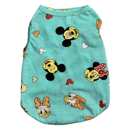 Quần áo cho chó chất liệu cotton cho chó mè hoạ tiết đáng yêu