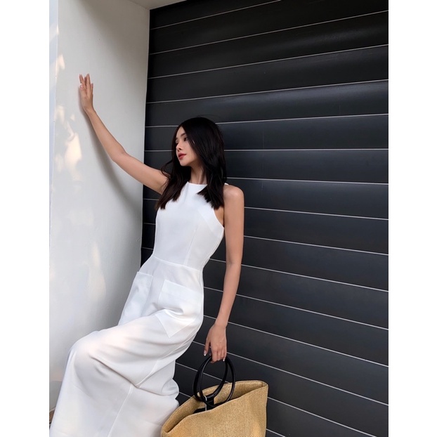 SAP-Đầm dài hai túi không tay