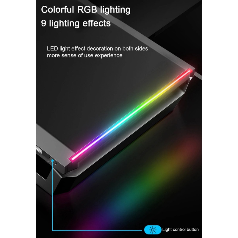 SALEBàn kê Laptop Gaming RCB Đèn LED cao cấp - Kệ để màn hình đa năngSALE