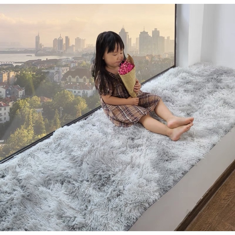 Thảm lông trải sàn 50x1m6 trang trí nhà cửa - trải chân giường - lót phòng - decor phòng ngủ phòng khách