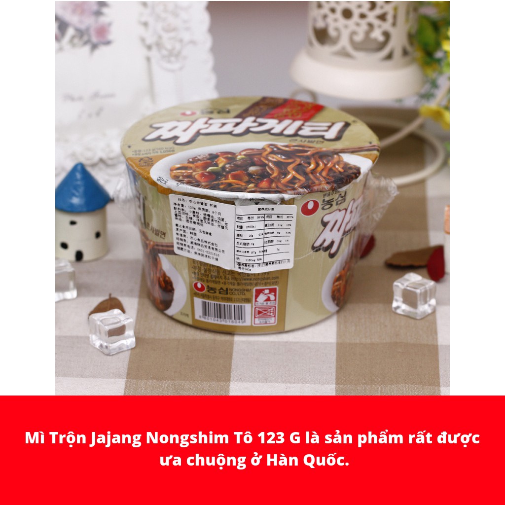 MÌ TRỘN JAJANG NONGSHIM HÀN QUỐC TÔ 123G